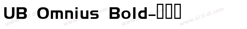 UB Omnius Bold字体转换